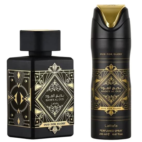 Kit Bade'e Al Oud Oud for Glory - Lattafa - Perfume + Desodorante Perfume